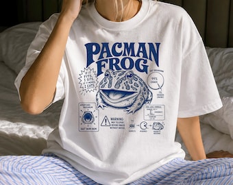 Grappig Pacman Kikker T-shirt - Retro Amfibie Cadeau - Sarcastische Pacman Kikker Kleding