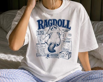 Camiseta divertida de Ragdoll - Regalo retro para gatos - Ropa sarcástica de Ragdoll