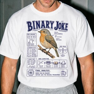 Funny Binary Joke Shirt - Retro Computing & Technology Gift - Sarcastic Binary Joke Clothing