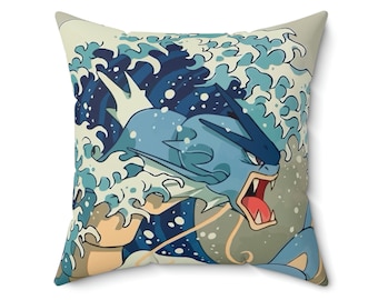 Almohada Gyarados - Accesorios Gyarados, Regalo Gyarados, Decoración Hogar Gyarados & Cojín Gyarados