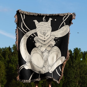 Mewtwo Blanket - Mewtwo Gift, Mewtwo Accessories, Mewtwo Decoration & Mewtwo Woven Blanket