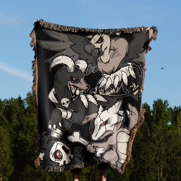 Ghost Pokemon, Marowak Blanket, Duskull Blanket, Houndoom Blanket, Marowak Gift, Duskull Gift