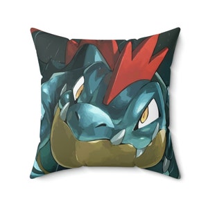 Feraligatr Pillow - Feraligatr Accesories, Cute Feraligatr Gift, Feraligatr Home Decoration & Feraligatr Cushion