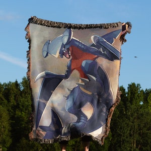 Garchomp Blanket - Garchomp Gift, Garchomp Accessories, Garchomp Decoration & Garchomp Woven Blanket