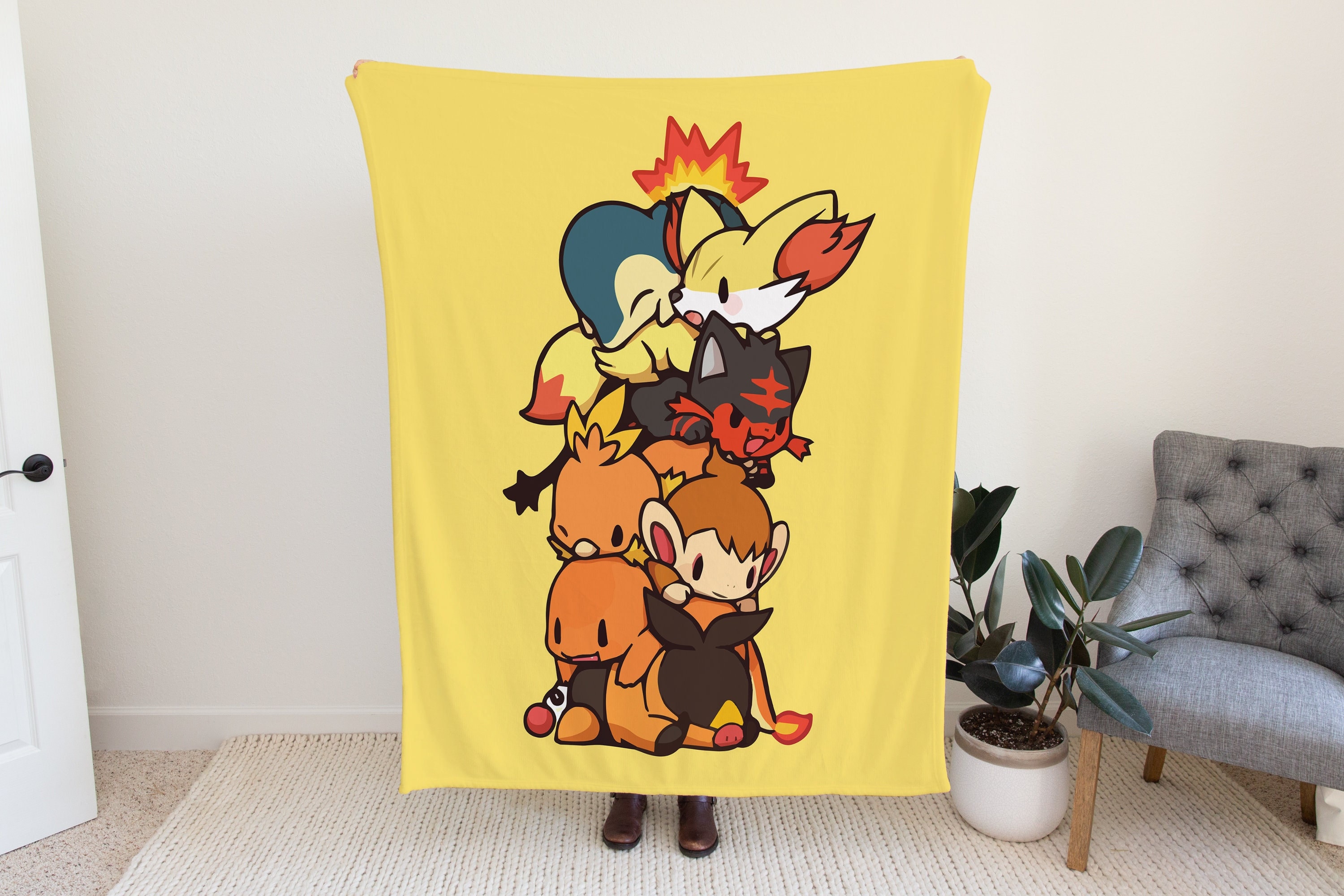 Charmander Blanket Etsy