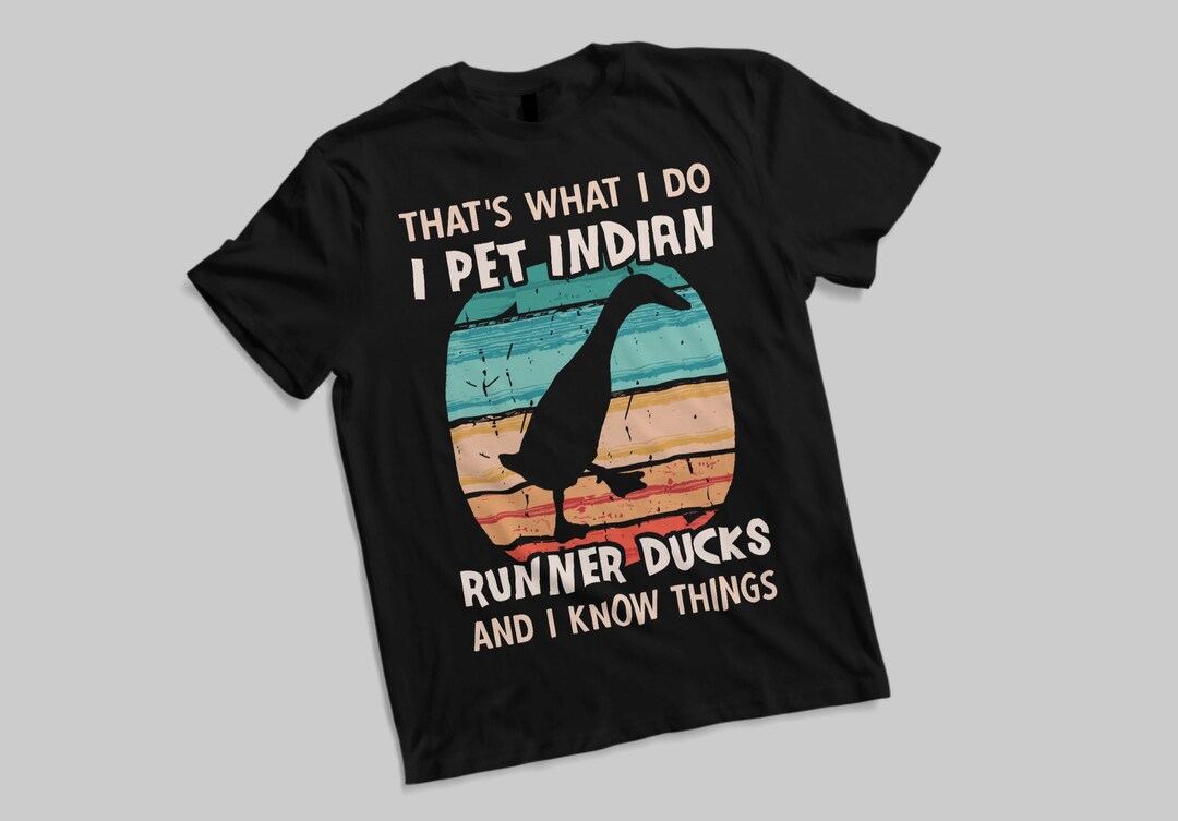 Indian Runner Duck Tshirt Funny Indian Runner Duck Shirt for Men