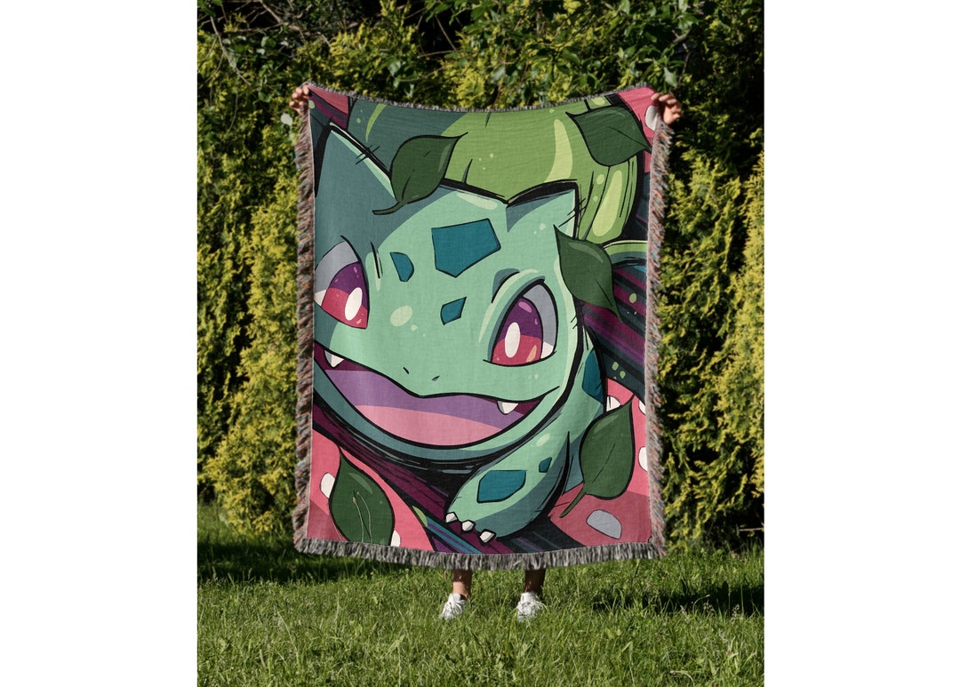 Bulbasaur Blanket Bulbasaur Gift Bulbasaur Accessories Etsy Canada