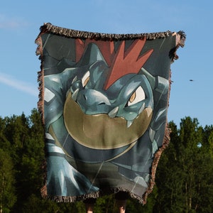 Feraligatr Blanket - Feraligatr Gift, Feraligatr Accessories, Feraligatr Decoration & Feraligatr Woven Blanket
