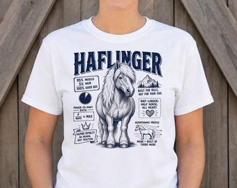 Camiseta divertida de Haflinger - Regalo retro para amantes de los caballos - Ropa sarcástica de Haflinger