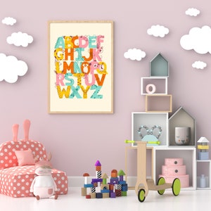 BUNDLE Conjunto de 5 / Carteles de aprendizaje coloridos / Decoración de educación en el hogar y Montessori / Carteles de conocimientos básicos