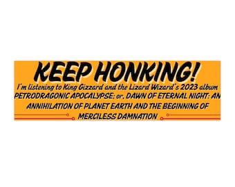 PetroDragonic Apocalypse; or, Dawn of Eternal Night: An Annihilation of Planet Earth and the Beginning of Merciless Damnation Bumper Sticker