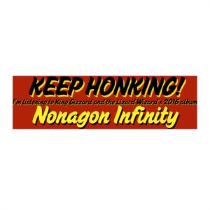 Nonagon Infinity King Gizzard and the Lizard Wizard Bumper Sticker