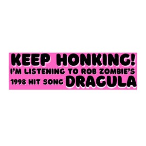 Dragula Bumper Sticker - Pink