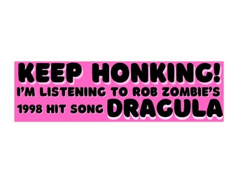 Dragula Bumper Sticker - Pink
