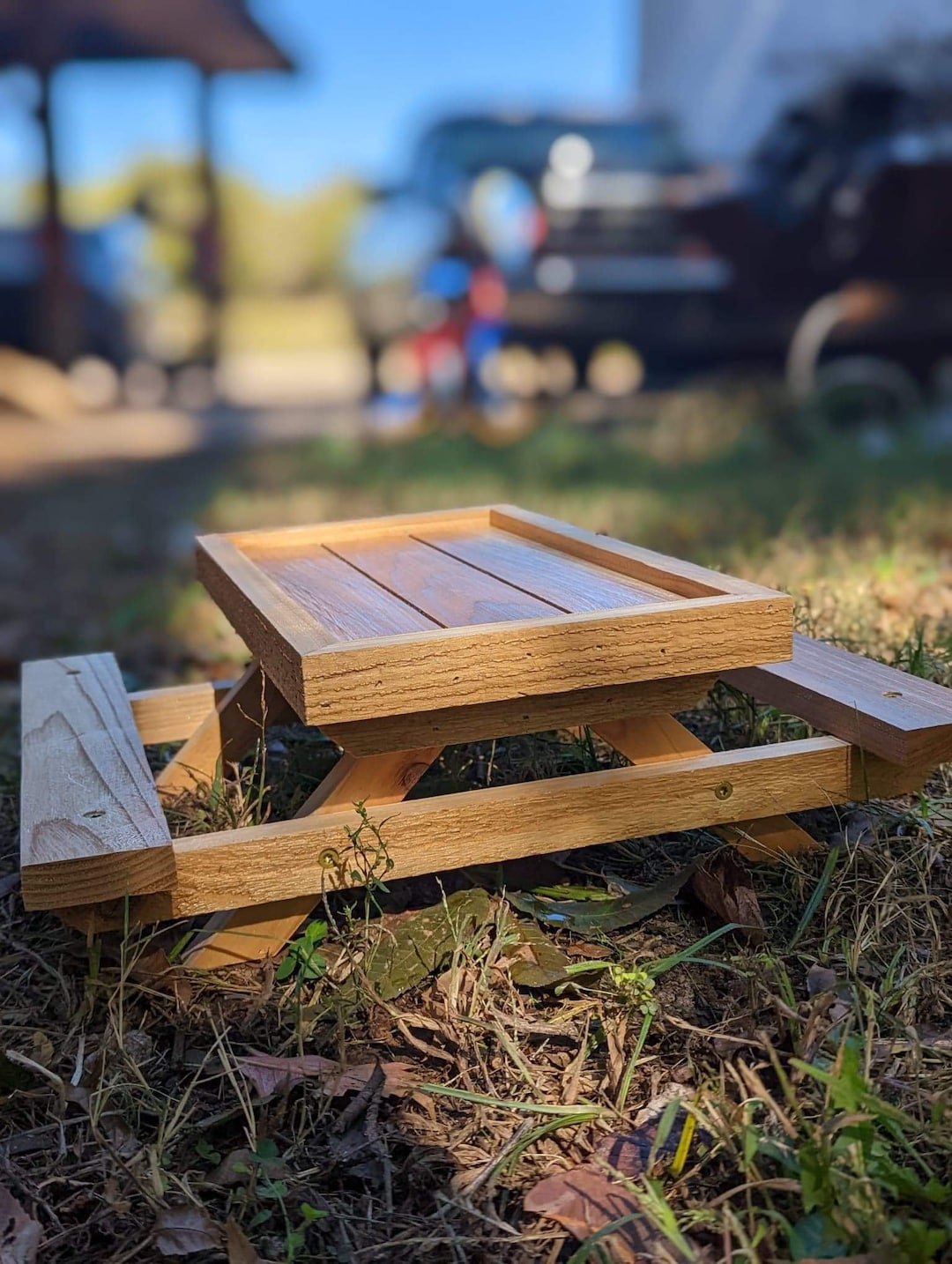 Chicken Picnic Table Chicken Feeder Chicken Lover Gift Etsy