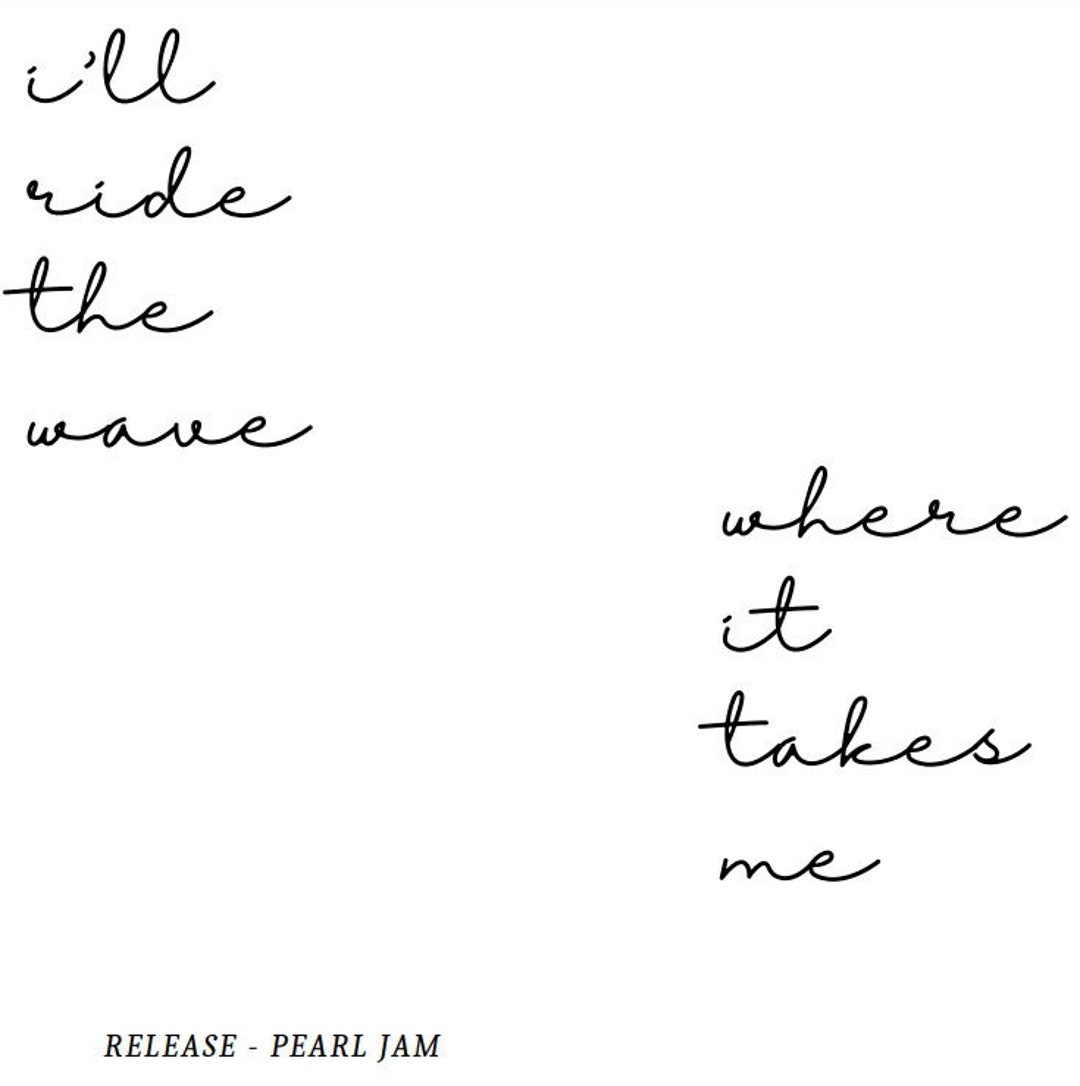 Release by Pearl Jam Black & White - Etsy