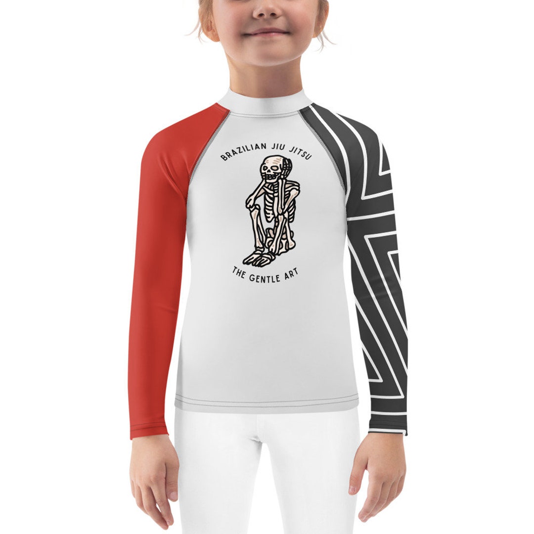 Youth Jiu Jitsu Rash Guard the Gentle Art Skeleton Multiple Etsy