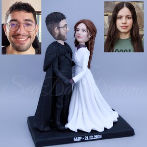 Custom Couple Bobblehead, Custom Wedding Cake Topper, Custom Prince And Princess Figurines, Custom Anniversary Keepsake, Gifts For Couple