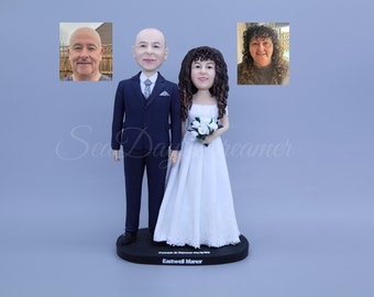 Custom Wedding Cake Topper Figurine, Personalized Wedding Cake Topper Statue, Wedding Gifts For Bride And Groom, Custom Wedding Decorations