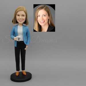Custom Bobblehead For her, Custom 1st Mother's Day Gift, Personalized Birthday Gifts For World's Best Boss, Farewell Gift For Coworker