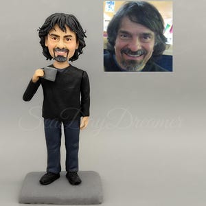 Custom Dad Bobblehead, Dad Birthday Cake Topper, Personalized Dad Birthday Gift, Happy Birthday Daddy, Fathers Day Gifts, Step Dad Gift