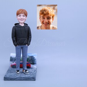 Boyfriend Bobblehead Custom, Custom Boy Figure, Personalized Relationship Gifts, Gifts For Boyfriend, Groomsmen, Best Man, Friend, Brother