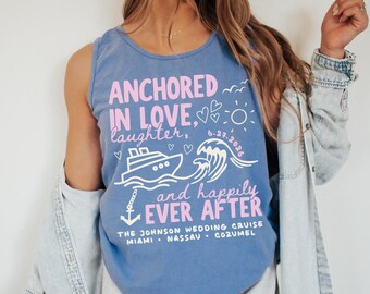 Custom Wedding Cruise Shirt, Matching Cruise Wedding Shirts, Destination Wedding Guest Tee, Family Cruise Tank Top