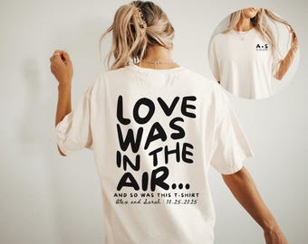 Custom Wedding Toss Shirts, Comfort Colors Wedding Shirt, Personalized Bridal Party Gift, Wedding Party Favors, Matching Group Wedding Merch