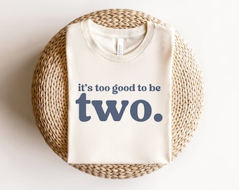 2nd Birthday Shirt, Two Shirt, Second Birthday Shirt for Toddler Boy Toddler Girl, Two Year Old Birthday, Natural Toddler Tee, 2 Kids Shirt