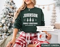 Custom Family Christmas Sweatshirts, Matching Family Christmas Sweaters, Personalized Name Christmas Shirt, Adult Unisex and Youth Christmas