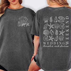 Coastal Wedding Guest Comfort Colors T-Shirt: Beach Bridal Party Gift