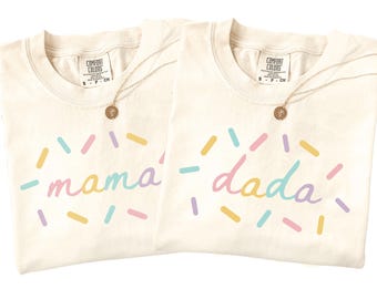 Custom Sprinkles Birthday Family Matching Shirt, Cupcake First Birthday Tees, Donut theme Birthday Shirts, 1st Birthday Party T-shirts