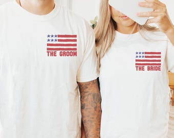 Fourth of July Joint Bach Party shirts 4th of July Bridal party gifts Independence Day Bach Tshirt Memorial Day Patriotic Comfort Colors Tee