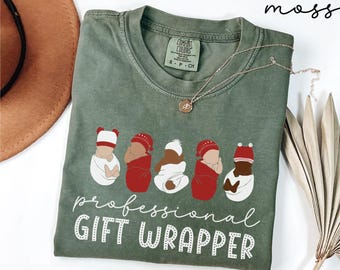 Christmas Shirt for L and D Unit Gift, Comfort Colors Labor and Delivery Nurse Christmas Shirt, Mother Baby Nurse Holiday Shirt, Nicu Nurse