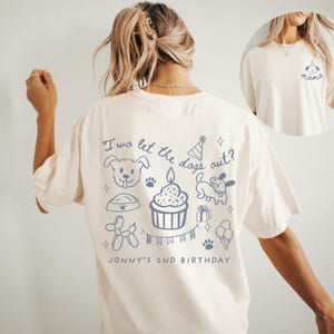 Two Puppy Birthday Shirt Birthday Boy Girl Birthday Shirt Dog Party Puppy Pawty Toddler Birthday Matching Family Shirts Let's Pawty