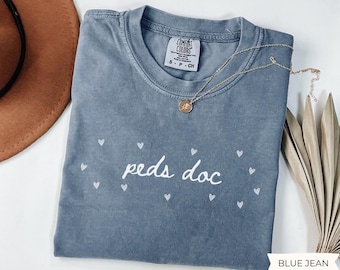 Comfort Colors Pediatrician Shirt, Valentines Day Peds Doc Shirt, Picu Dr Shirt, Pediatrics Shirt, Pediatric Team Shirt