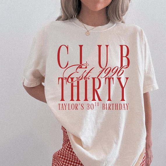 Personalized 30th Birthday Crew Shirt, Custom Birthday Club Shirt, Birthday Group Matching Tee, Comfort Colors Shirt, Birthday Trip T-shirt