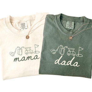 Golf Themed 1st Birthday Tshirts for Family, Golf Birthday Shirts for Mom and Dad, Golf First Birthday Matching Family Tshirts