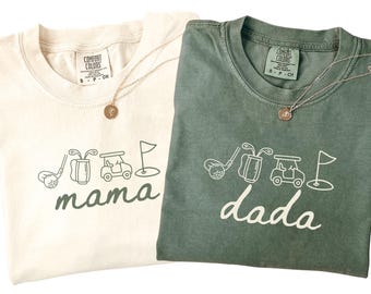 Golf Themed 1st Birthday Tshirts for Family, Golf Birthday Shirts for Mom and Dad, Golf First Birthday Matching Family Tshirts
