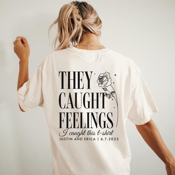 Custom Wedding Toss Shirts, Comfort Colors Wedding Shirt, Personalized Bridal Party Gift, Wedding Party Favors, Matching Group Wedding Merch