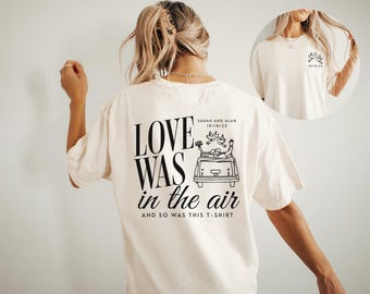 Custom Wedding Toss Shirts, Comfort Colors Wedding Shirt, Personalized Bridal Party Gift, Wedding Party Favors, Matching Group Wedding Merch