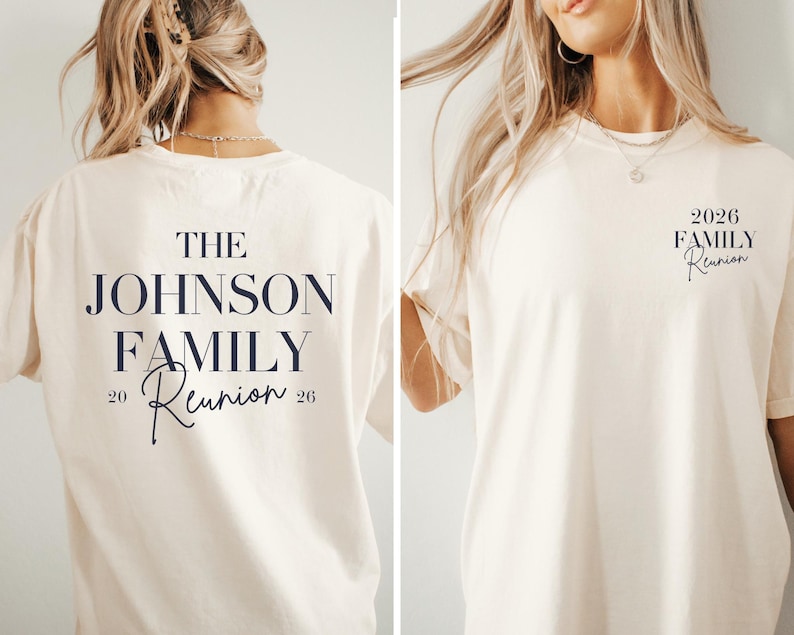 Custom Family Reunion T-shirt: Personalized Name Family Gathering Shirt ...