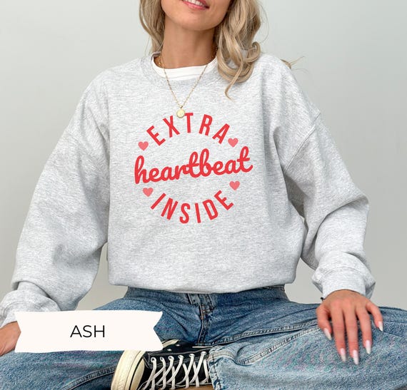 Valentine's Day Pregnancy Sweatshirt, Valentines Baby Announcement Shirt, Valentines Day Baby Reveal Shirt Pregnancy Reveal Valentines Shirt