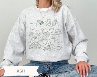 Personalized Camp Bachelorette Sweatshirts, Custom Camp Bach Bachelorette Crewneck, Lake Bachelorette Shirts Last Trail Before Veil Mountain