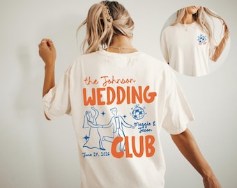 Custom Wedding Toss Shirts, Comfort Colors Getting Ready Shirt, Wedding Party Attire, Matching Group Wedding Merch Bridal Party