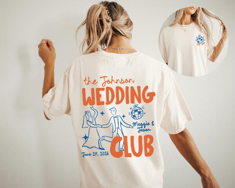 Custom Wedding Toss Shirts, Comfort Colors Getting Ready Shirt, Wedding Party Attire, Matching Group Wedding Merch Bridal Party image 1