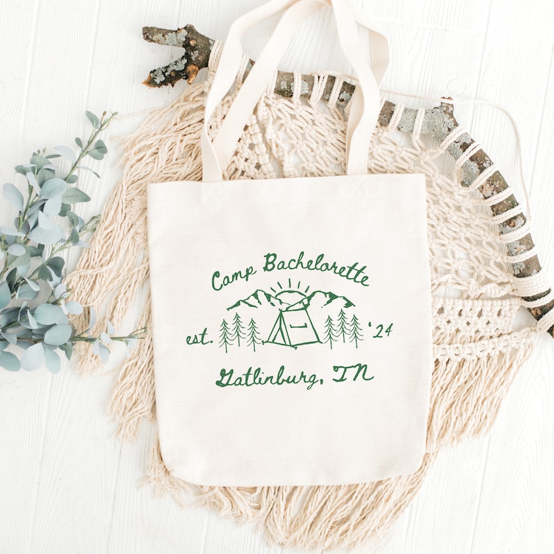 Camp Bachelorette Tote, Personalized Bachelorette Totes, Bachelorette ...