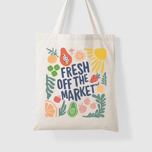 Fresh Off the Market Bridal Shower Gifts, Farmers Market Themed Bachelorette Party Tote Bag, She&#39;s Fresh Off the Market Bach Party