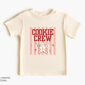 Christmas Cookie Crew Shirt, Comfort Colors Custom Christmas Baking Shirt, Cookie Shirts, Cookie Baking Crew Party, Matching Family Shirts image 2