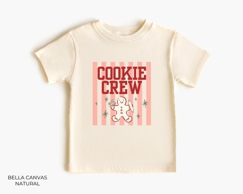 Christmas Cookie Crew Shirt, Comfort Colors Custom Christmas Baking Shirt, Cookie Shirts, Cookie Baking Crew Party, Matching Family Shirts image 2